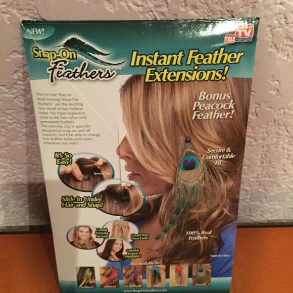 As Seen On TV Instant Peacock Feather Extensions Snap On - Picture 4 of 8